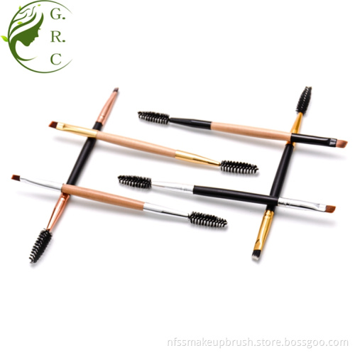 Double-end Makeup Spoolie Eyebrow Brush Angled with Spoolie